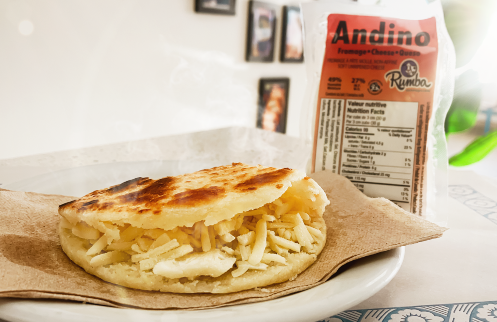 Arepas with Rumba Cheese - Les Fromages Latino Rumba